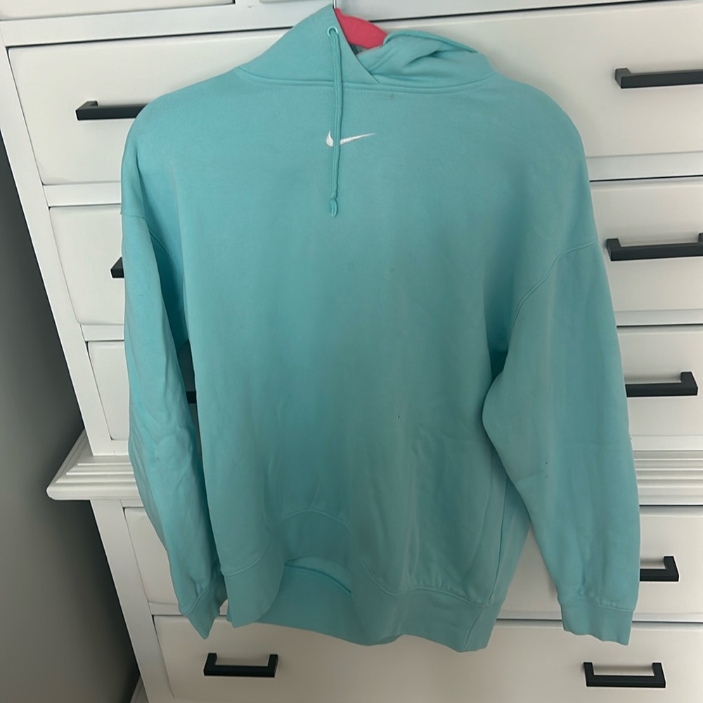blue nike hoodie
